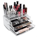 Desktop Cosmetic Makeup Storage Box - Transparent