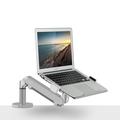 Desktop holder with Gas spring for Monitor Screen up to 32" / Laptop 11-17" - Silver