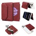 Detachable MagSafe Card Holder / RFID Blocking Wallet - Red