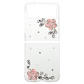 Diamond Decor Samsung Galaxy Z Flip3 5G Case - Flower