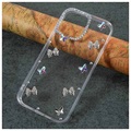 Diamond Decor iPhone 13 Mini TPU Case - Butterflies