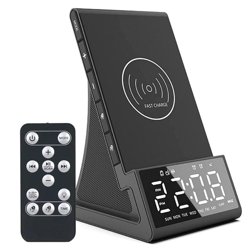 Digital Alarm Clock Radio w/ Bluetooth 