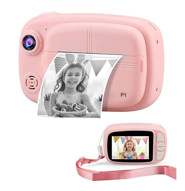 Digital Instant Camera for Kids with 32GB Memory Card - Pink