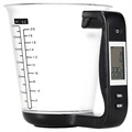 Digital Kitchen Scale with Measuring Cup TY-C01 - 1000g - Black