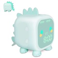 Dinosaur Design Kids Digital Alarm Clock - Green