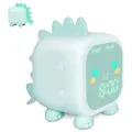 Dinosaur Design Kids Digital Alarm Clock - Green