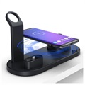 Docking Station with QI Wireless Charger UD15 - Black