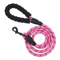 Dog Leash with Soft EVA Padded Handle and Reflective Threads - 1.5m - Pink