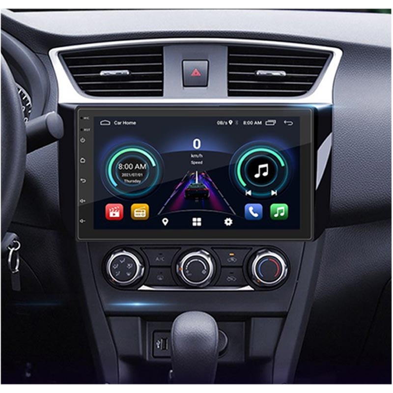 Doppel-DIN CarPlay / Android-Autoradio mit GPS-Navigation S-072A