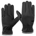 Driving/Cycling Fleece-lined Winter Touchscreen Gloves for Men - Black