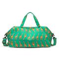 Dry & Wet Separation Waterproof Travel Duffel Bag - Green / Giraffe