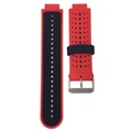 Dual-Color Garmin Forerunner 235/630/735 Silicone Sports Strap - Red / Black