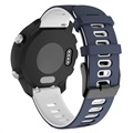 Dual-Color Garmin Vivoactive 4 Silicone Sports Strap - Blue / White