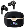 Dual-Driver TWS Earphones with LED Display T22 - Black