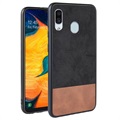 Dual Fashion Samsung Galaxy A30, Galaxy A20 Hybrid Case - Black / Brown