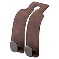 Dual Headrest Bag Hanger - Perfect for Bags, Coats and More - Brown