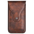 Dual Layer Universal Waist Bag with Carabiner - Brown