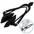 Dual Water Feed Outboard Motor Flusher Muffs - Square - Black
