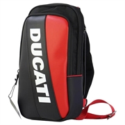 Ducati Sling Shoulder Bag with Adjustable Crossbody Strap - Black / Red
