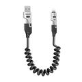 Dudao L20 Pro 4-in-1 Charging & Data Cable - 1.5m, USB-A, USB-C, Lightning - Black