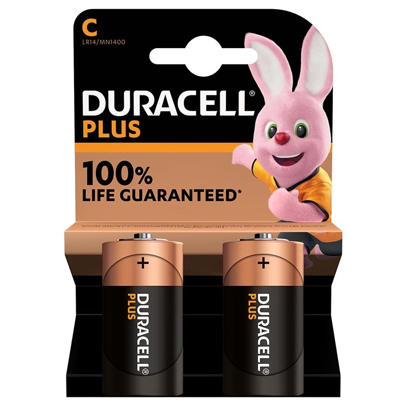 Duracell Plus Power C/LR14 Battery 5009811 - 1.5V - 2 Pcs.
