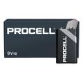 Duracell Procell 6LR61/9V Alkaline Batteries 673mAh - 10 Pcs.