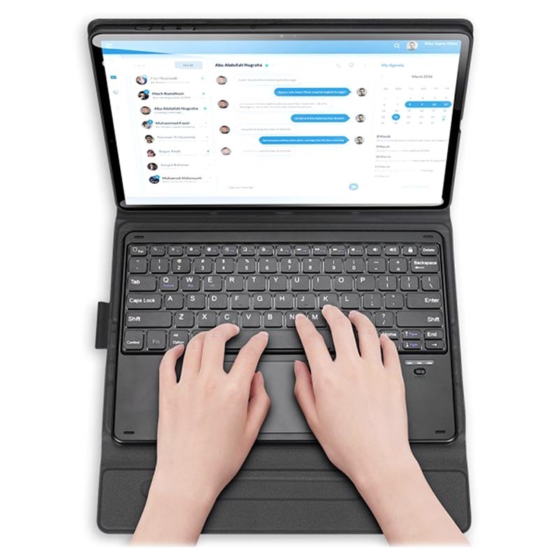 Dux Ducis Samsung Galaxy Tab S7+/S8+ Bluetooth Keyboard Case