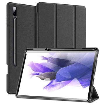 Dux Ducis Domo Samsung Galaxy Tab S7+/S8+ Tri-Fold Folio Case - Black