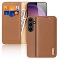 Samsung Galaxy S24 Dux Ducis Hivo Wallet Leather Case - Brown