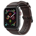 Dux Ducis Apple Watch Series 7/SE/6/5/4/3/2/1 Leather Strap - 45mm/44mm/42mm - Coffee