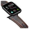 Dux Ducis Apple Watch Series 7/SE/6/5/4/3/2/1 Leather Strap - 45mm/44mm/42mm - Coffee