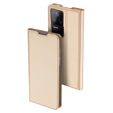 Dux Ducis Skin Pro Xiaomi Poco F4 Flip Case - Gold