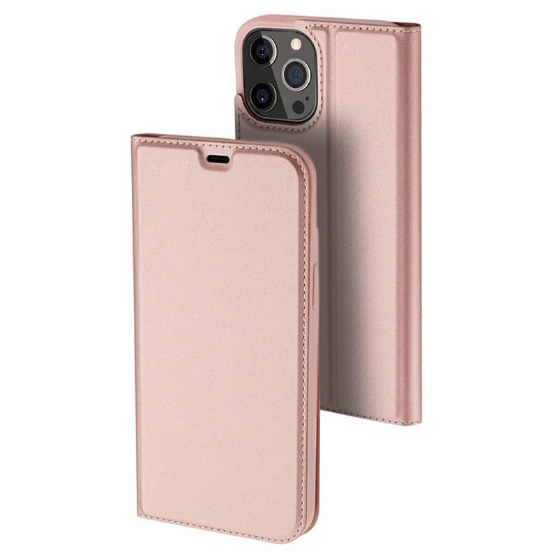 Dux Ducis Skin Pro Iphone 12 Pro Max Flip Case Rose Gold