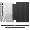 Dux Ducis Toby Samsung Galaxy Tab S7+/S7 FE/S8+ Tri-Fold Smart Folio Case - Black