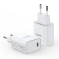 Duzzona T11 20W USB-C PD Mini Wall Charger - EU Plug - White