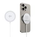 Duzzona W18 Qi2 Fast Wireless Charger 15W - iPhone 12/13/14/15 - White