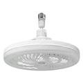 E27 Ceiling Fan Light with Remote Control - White