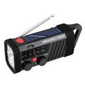 EM06 Solar Emergency Radio with 2000mAh Power Bank, Flashlight & SOS Alarm
