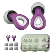 ES300 Noise Reduction Silicone Earplugs - Purple