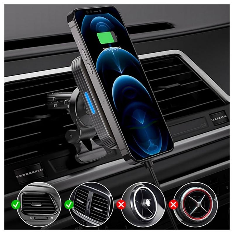 Halolock Magnetic Wireless Car Charger