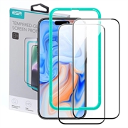 iPhone 16 Pro ESR Tempered Glass Screen Protector - 9H, 0.3mm - 2 Pcs.