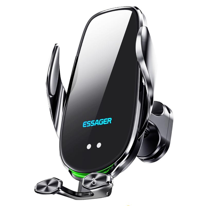 ESSAGER 15W Smart Car Wireless Charger Vehicle Phone Mount Charger Air