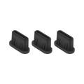 DJI Mini 3 Pro USB-C Anti-Dust Plug - 3 Pcs. - Black