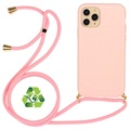 Saii Eco Line iPhone 11 Pro Biodegradable Case with Strap - Pink