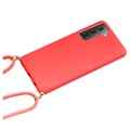 Saii Eco Line Samsung Galaxy S21 5G Case with Strap - Red