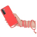 Saii Eco Line Samsung Galaxy S21 5G Case with Strap - Red