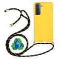 Saii Eco Line Samsung Galaxy S21 5G Case with Strap - Yellow