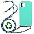 Saii Eco Line iPhone 11 Biodegradable Case with Strap - Cyan