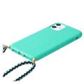 Saii Eco Line iPhone 11 Biodegradable Case with Strap - Cyan