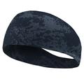 Elastic Sweatband / Headband for Running and Sports - Grey